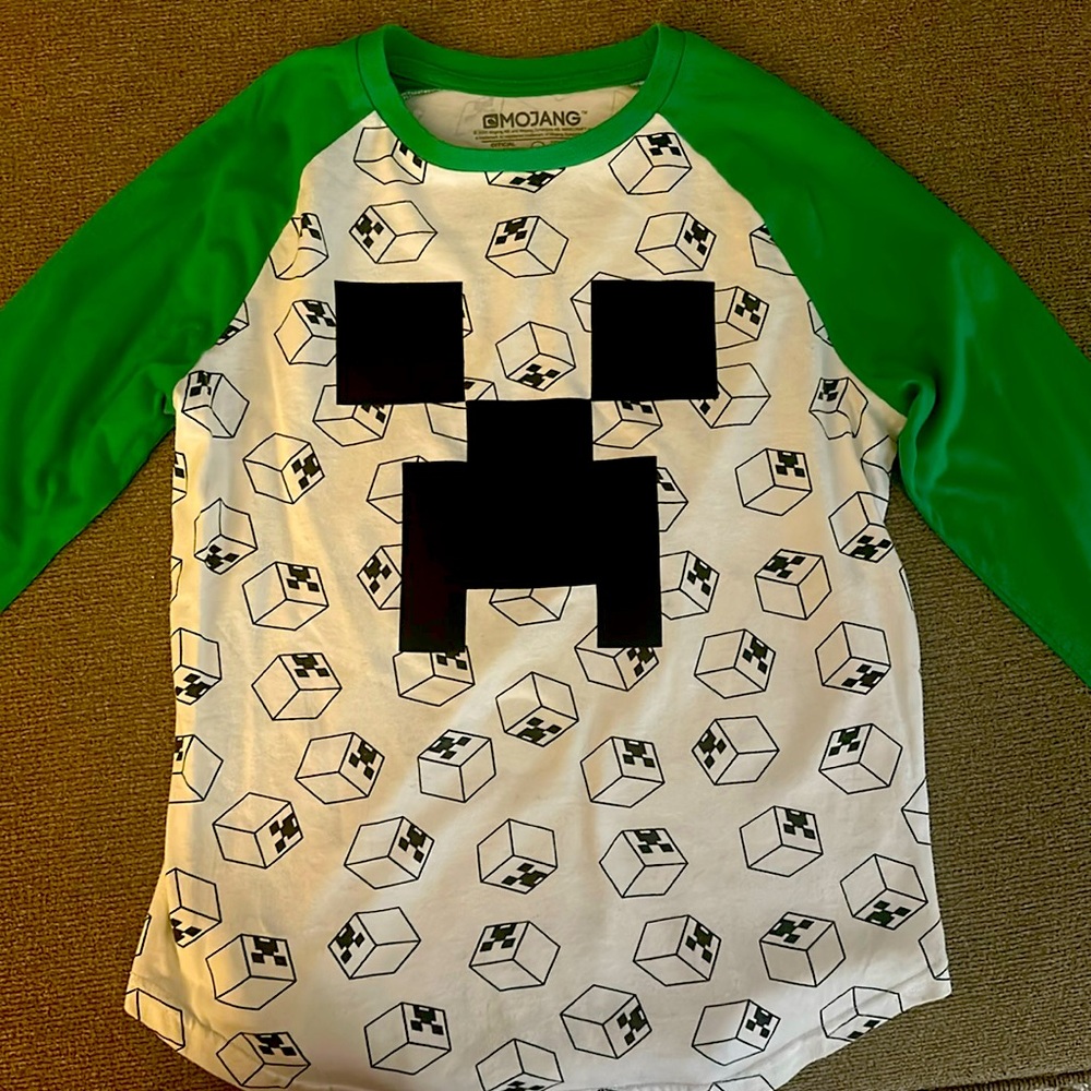 Official Minecraft brand, boys shirt - 10-12